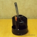 Black Plastic Rotating Desk Caddy Pen and Accessory Holder